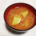 シビシビさん's cooksnap of when they made 簡単❀トマトと薩摩芋で作る暖色♡お味噌汁.