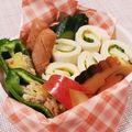 クックHG9V8Y☆'s cooksnap of when they made 幼稚園 お弁当 くるくる サンドイッチ.