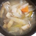 か～ぽ☆'s cooksnap of when they made 免疫力アップ！けんちん汁風すまし汁.
