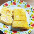 青森在住's cooksnap of when they made 白だしde簡単カニカマ入り卵焼き.