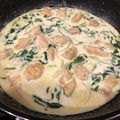 悠LOVE航's cooksnap of when they made 鶏胸肉とほうれん草のカレークリーム煮.