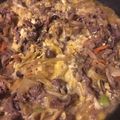 ぷうちゃんちゃん's cooksnap of when they made ランチ◎簡単♪牛こまと葱☆すき焼き風牛丼.