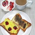 ほか弁ママ's cooksnap of when they made 簡単アレンジ！オムライス風トースト！.