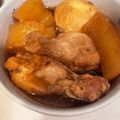 金華山's cooksnap of when they made 圧力鍋で♪鶏手羽元と大根のこってり煮.