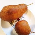 ぷんすか☆'s cooksnap of when they made アメリカンドッグ（外ザクザク）.