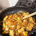 ２０１２秋より's cooksnap of when they made 厚揚げごぼうの卵照り焼き.