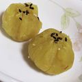 ★ゆむ★'s cooksnap of when they made 即席✿さつまいもの茶巾✿.