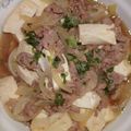 たかよ's cooksnap of when they made 【めんつゆで】 ❀節約！肉豆腐❀.