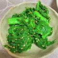 クックUDW7MT☆'s cooksnap of when they made 簡単☆ハマる☆わさび菜のナムル.