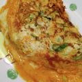 akely's cooksnap of when they made 超簡単！キムチ&ネギ入りオムレツ.