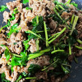 よ～しこちゃん's cooksnap of when they made ☼牛肉の粒マスタード炒めのクレソン和え.