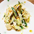 kinniko's cooksnap of when they made 鶏ささみ＆きゅうりの梅ポン酢おかか和え.