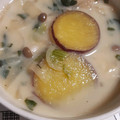 か～ぽ☆'s cooksnap of when they made さつま芋&ほうれん草と玉ねぎのお味噌汁.