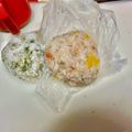 komutatata's cooksnap of when they made タラコと沢庵のおにぎり♪.
