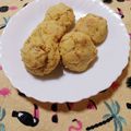 ﾁｲﾁｬﾝﾏﾏ's cooksnap of when they made 材料は３つ！オーブン不要のおからスコーン.