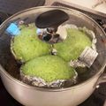 今日何食べる's cooksnap of when they made HM ほうれん草の蒸しパン♪.