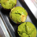 momosuan's cooksnap of when they made 抹茶と黒豆のマフィン.