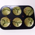 nyapple's cooksnap of when they made ラム酒漬け甘納豆の抹茶マフィン.