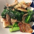 ベティ３'s cooksnap of when they made 豚バラ菜の花＊辛子マヨソテー.
