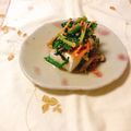 yesmama's cooksnap of when they made 絹豆腐niおひたし・胡麻和え乗せ.