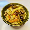 azbjbn's cooksnap of when they made ☆絶品☆ごま油香るきのこの炊き込みご飯♪.