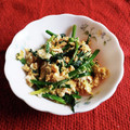 ﾁｲﾁｬﾝﾏﾏ's cooksnap of when they made ほうれん草の玉子炒め☆おやじ流.