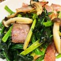 horseland's cooksnap of when they made ほうれん草とベーコンのソテー.