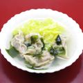 クックDAD's cooksnap of when they made ほうれん草水餃子　上湯わかめスープ.