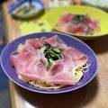 ちょこちょこ♬'s cooksnap of when they made 簡単に！菜の花と生ハムのスパゲッティ.