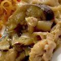 MULA's cooksnap of when they made 鶏皮でマーボ茄子丼.