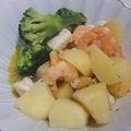 きらり流れ星's cooksnap of when they made じゃがいもと海老のバジル炒め.