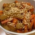 ねみねみ's cooksnap of when they made 簡単常備菜♪大根とにんじんの甘辛きんぴら.