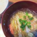 いたちゃん55's cooksnap of when they made 卵とカニカマのスープ春雨.