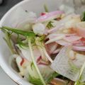 シロツメクサmnm's cooksnap of when they made 水菜とりんごの爽やかサラダ.