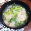 はに丸くんとごはん☆'s cooksnap of when they made あさりと菜の花＊お味噌汁.
