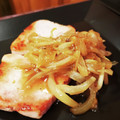 ダッフィーニーうに's cooksnap of when they made 厚切りハムの玉ねぎしょうが風味ソースかけ.