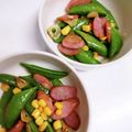 もにゃっこ's cooksnap of when they made スナップエンドウのシャキシャキ炒め.