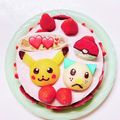 ちぃ♡ᐝ's cooksnap of when they made ★☆キャラケーキ:ポケモンケーキ☆★.