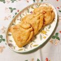 yesmama's cooksnap of when they made おもち入り大葉納豆の巾着.