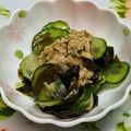 にきけん's cooksnap of when they made きゅうりとわかめとツナのさっぱり和え.