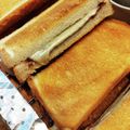 ばたみそーぱん☆'s cooksnap of when they made チョコとチーズのホットサンド風トースト.