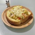 キンプリ's cooksnap of when they made おからの煮物リメイク☆チーズトースト.