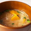 マンゴーがだいすき♪'s cooksnap of when they made ほっこりかぼちゃのお味噌汁.