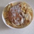 きらり流れ星's cooksnap of when they made かつ丼気分　お手軽コロッケ丼.