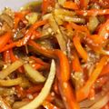 クック6NF25J☆'s cooksnap of when they made 菊芋のきんぴら！.