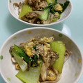 ぴこ♡'s cooksnap of when they made 青梗菜とまいたけの卵炒め.