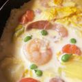 れんげにゃにゃ's cooksnap of when they made 白菜と海老のベーコンクリームシチュー♡.