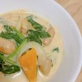 ちーーちゃ★'s cooksnap of when they made かぼちゃとほうれん草の豆乳煮.