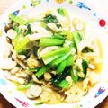 青森在住's cooksnap of when they made ホタテのひも&春菊のバター醤油炒め.