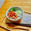 komutatata's cooksnap of when they made 明太子丼　太っ腹でね♡.